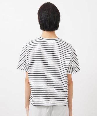 ［小さいサイズ］ワンポイント刺繍ボーダーＴシャツ
