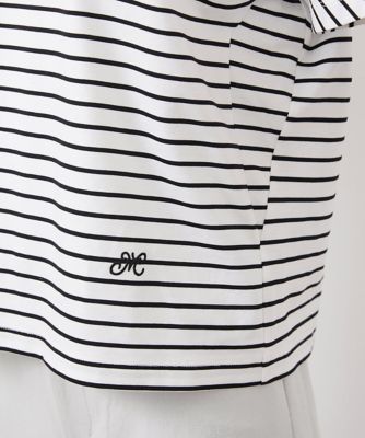 ［小さいサイズ］ワンポイント刺繍ボーダーＴシャツ