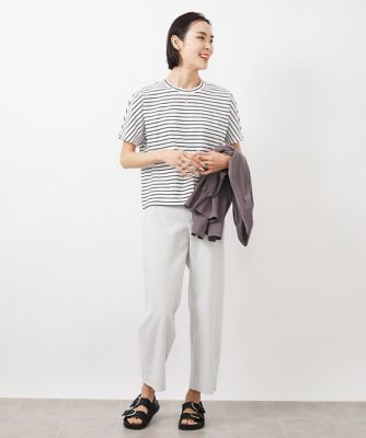 ［小さいサイズ］ワンポイント刺繍ボーダーＴシャツ