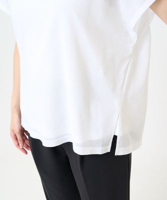 ［小さいサイズ］フレンチスリーブシアーカットソー（夏の１枚着におすすめ）