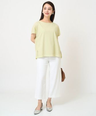 ［小さいサイズ］フレンチスリーブシアーカットソー（夏の１枚着におすすめ）