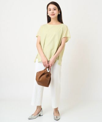 ［小さいサイズ］フレンチスリーブシアーカットソー（夏の１枚着におすすめ）