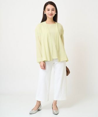 ［小さいサイズ］フレンチスリーブシアーカットソー（夏の１枚着におすすめ）