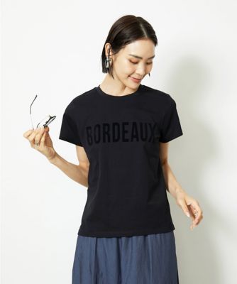 MICHELKLEIN(Women/小さいサイズ)/ミッシェルクラン [小さいサイズ]フロッキーロゴTシャツ 94ブラック トップス【三越伊勢丹/公式】