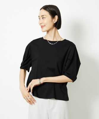 [小さいサイズ]袖タックカットソー(接触冷感) 小さいサイズ］袖タックカットソー（接触冷感） | MICHELKLEIN