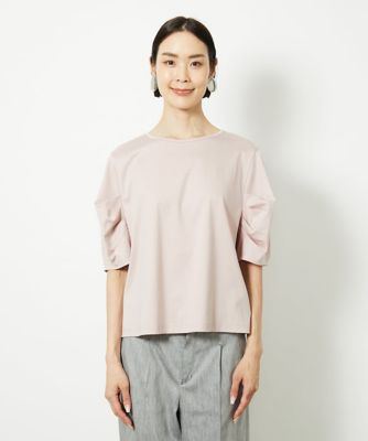 [小さいサイズ]袖タックカットソー(接触冷感) 小さいサイズ］袖タックカットソー（接触冷感） | MICHELKLEIN