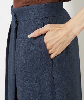 ［小さいサイズ］デニムライクラップパンツ