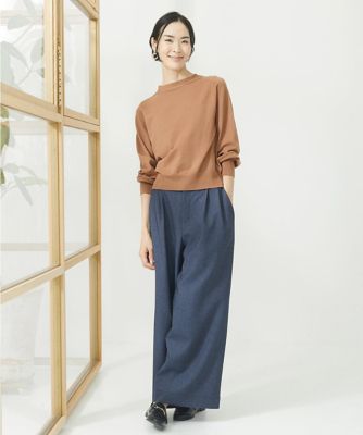 ミッシェルクラン（MICHEL ）/[小さいサイズ]デニムライクワイドパンツ 小さいサイズ］デニムライクワイドパンツ | MICHELKLEIN(Women/小さい