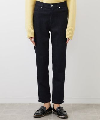 ［小さいサイズ］裏起毛ストレッチスリムパンツ（ブラック）