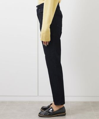 ［小さいサイズ］裏起毛ストレッチスリムパンツ（ブラック）