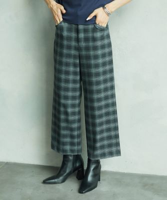 ＜MICHELKLEIN(Women/小さいサイズ)＞［小さいサイズ］［定番人気］ストレッチ裏起毛ワイドパンツ