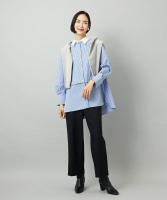 ミッシェルクラン（MICHEL ）/[小さいサイズ][定番人気]ストレッチ裏起毛ワイドパンツ 小さいサイズ］［定番人気］ストレッチ裏起毛ワイドパンツ