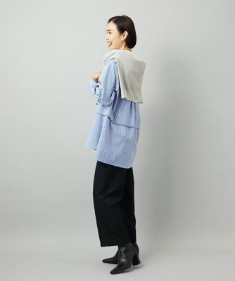 小さいサイズ］［定番人気］ストレッチ裏起毛ワイドパンツ