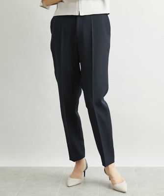 ［小さいサイズ］ストレッチテーパードパンツ（裏地なし）