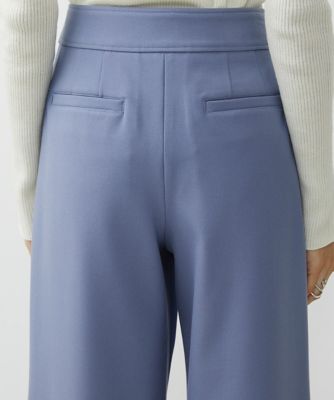 ［小さいサイズ］裏起毛ワイドクロップドパンツ（機能素材／定番人気）