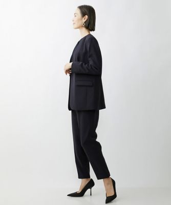 ［小さいサイズ］ストレッチツイルテーパードパンツ／セットアップ対応