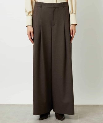 小さいサイズ］チェック柄2タックワイドパンツ | MICHELKLEIN(Women