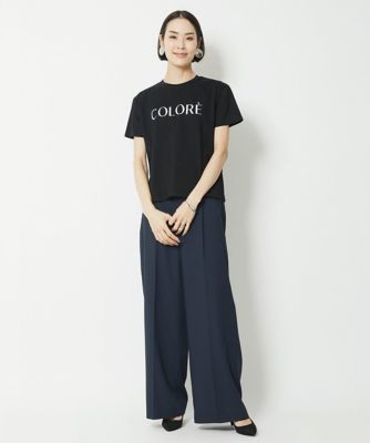 ［小さいサイズ］リネンライクワイドパンツ（セットアップ対応）