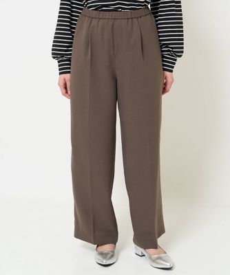＜MICHELKLEIN(Women/小さいサイズ)＞［小さいサイズ］ストレッチツイルワイドパンツ