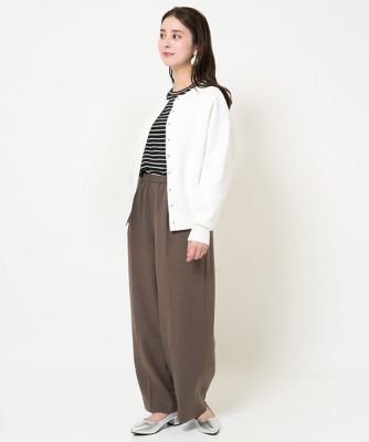 ［小さいサイズ］ストレッチツイルワイドパンツ