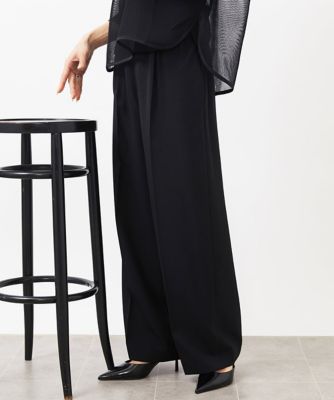 ［小さいサイズ］ストレッチツイルワイドパンツ