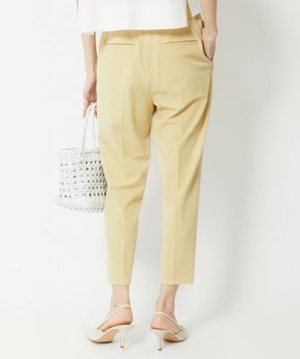 ［小さいサイズ］　ストレッチスリムテーパードパンツ（８分丈／定番人気）