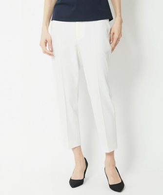 【SALE】MICHELKLEIN(Women/小さいサイズ)/ミッシェルクラン [小さいサイズ] ストレッチスリムテーパードパンツ(8分丈/定番人気) ホワイト90 パンツ・ズボン【三越伊勢丹/公式】