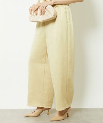 週間売れ筋 小さいサイズ］アンティークサテンワイドパンツ（セットアップ パンツ
