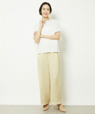 小さいサイズ］アンティークサテンワイドパンツ（セットアップ