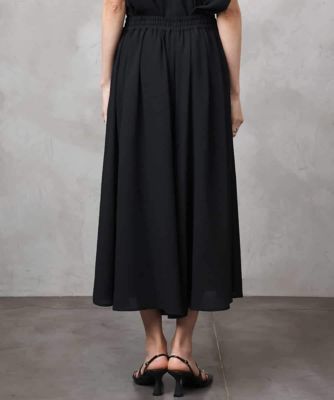 小さいサイズ］楊柳ギャザーワイドパンツ（セットアップ対応