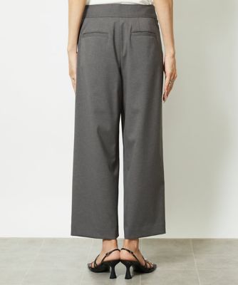 小さいサイズ］ツイルストレッチワイドパンツ | MICHELKLEIN(Women