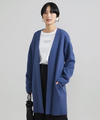 ［小さいサイズ］ダブルフェイスニットコーディガン