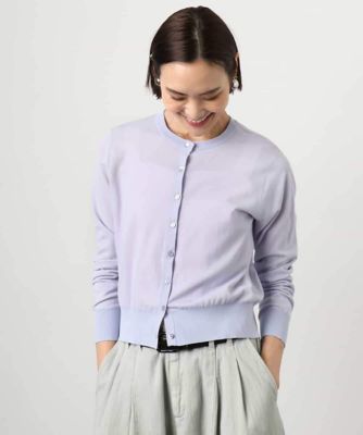 ＜MICHELKLEIN(Women/小さいサイズ)＞［小さいサイズ］［アンサンブル対応］シアーカーディガン