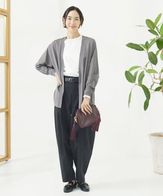 ミッシェルクラン（MICHEL ）/[小さいサイズ]ドルマンスリーブロングカーディガン 小さいサイズ］ドルマンスリーブロングカーディガン | MICHELKLEIN