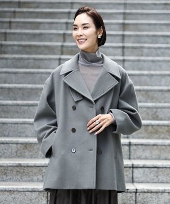 ＜MICHELKLEIN(Women/小さいサイズ)＞［小さいサイズ］Ｓｕｐｅｒ１００ウールビーバーＰコート