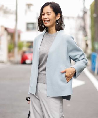 ｓｕｐｅｒ１４０ ｓウールビーバーノーカラーショートコート 小さいサイズ 三越伊勢丹オンラインストア 公式