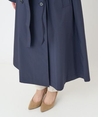 小さいサイズ］ストレッチソフトロングトレンチコート