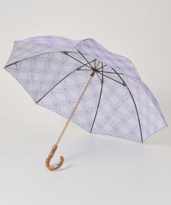 ［晴雨兼用］レーシータイルプリントパラソル