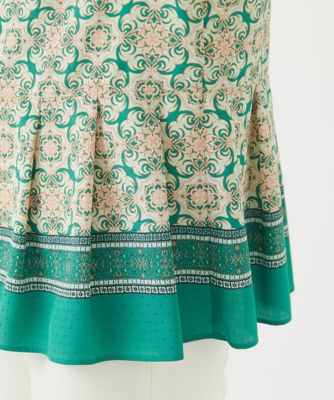 セットアップ対応］ノスタルジックフローラルプリントブラウス