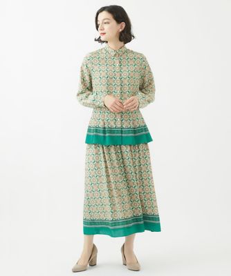 クリスチャンオジャール（christianaujard）/[セットアップ対応]ノスタルジックフローラルプリントブラウス セットアップ対応］ノスタルジックフローラルプリントブラウス