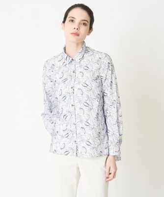 ＜CHRISTIAN AUJARD（Women/小さいサイズ）＞フラワーエンブロイダリーブラウス