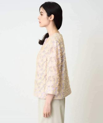 Pheeta フィータ　カットジャガードブラウス　定価36300円 カットジャガードシャツジャケット シャツ・ブラウス RAW FUDGE