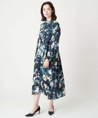 ＜CHRISTIAN AUJARD（Women/小さいサイズ）＞アートフラワープリントワンピース