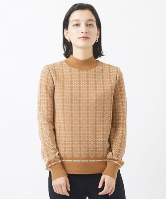 【SALE】CHRISTIAN AUJARD（Women/小さいサイズ）/クリスチャンオジャールS [セットアップ対応]ジャガードニットプルオーバー ベージュ83 トップス【三越伊勢丹/公式】