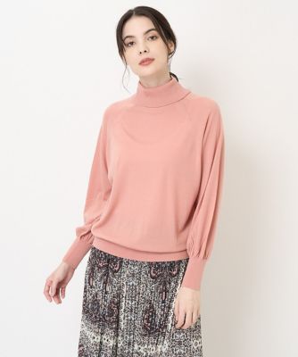 ＜CHRISTIAN AUJARD（Women/小さいサイズ）＞［アンサンブル対応］パールデザインタートルネックニット