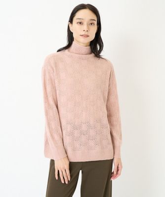 ラメカシミヤプルオーバーニット