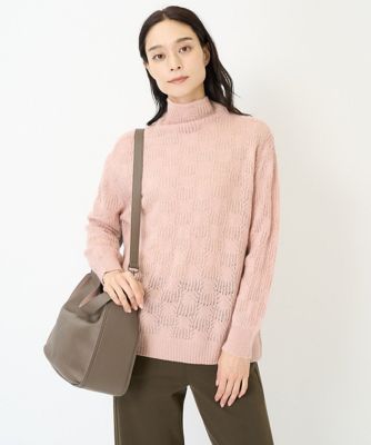 ラメカシミヤプルオーバーニット