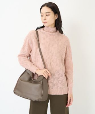 ラメカシミヤプルオーバーニット