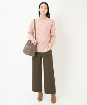 ラメカシミヤプルオーバーニット