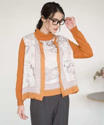 アンサンブル対応］アートプリントドッキングニット | CHRISTIAN